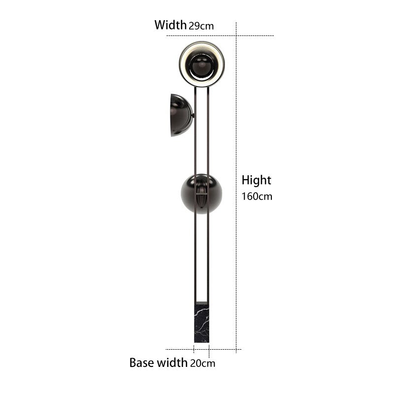 Living Room Led Floor Lamp Nordic Modern Light Luxury Creative Marble Minimalist Bedroom Hotel Floor