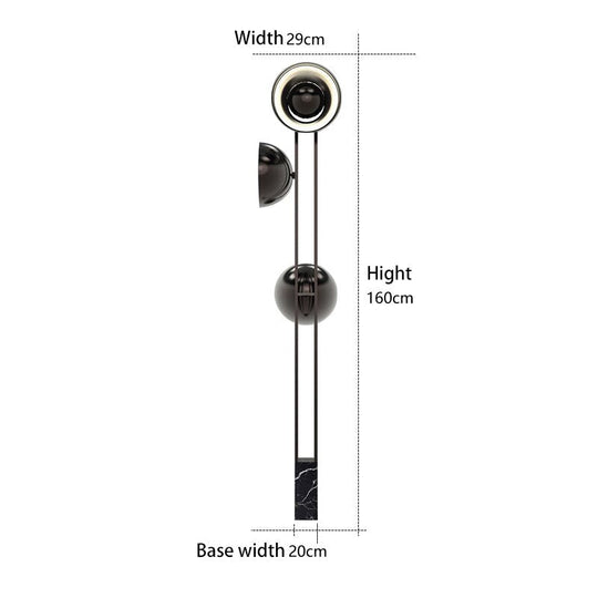 Living Room Led Floor Lamp Nordic Modern Light Luxury Creative Marble Minimalist Bedroom Hotel Floor