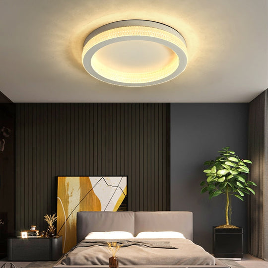 Modern Luxury Black Gold Round Chandelier Crystal Ceiling Lamp Led For Living Room Bedroom Home