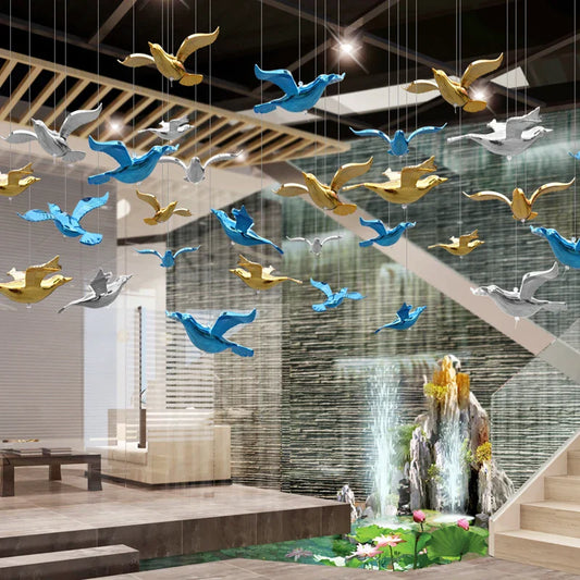 10Pcs/Lot Acrylic Crystal Hummingbird Hanging Ornament Diy Wedding Party Home Decoration