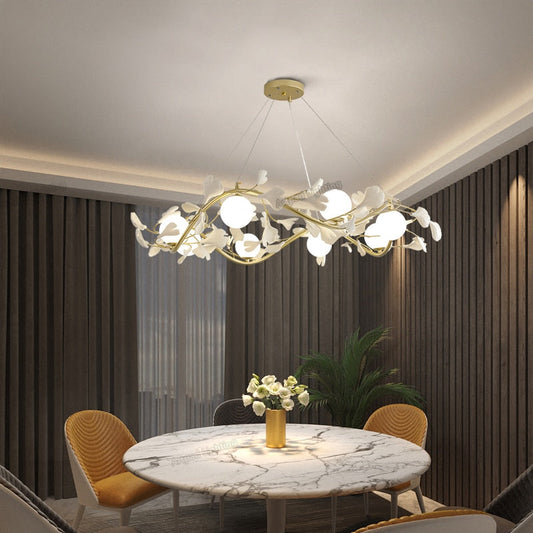 Nordic Pendant Lamp Luxury Living Room Decoration Chandelier Modern Romantic Petal Bedroom Indoor