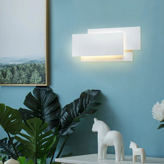 Nordic Simple Led Wall Lamp Bedroom Bedside Sconce Backlight Light For Home Decoration Fixture