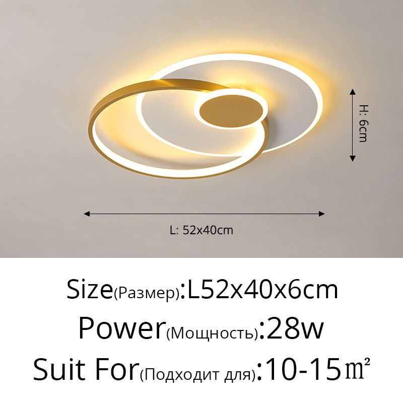 Modern Minimalist Decor Led Chandeliers Nordic Bedroom Ceiling Decoration Lamp Creative Personality