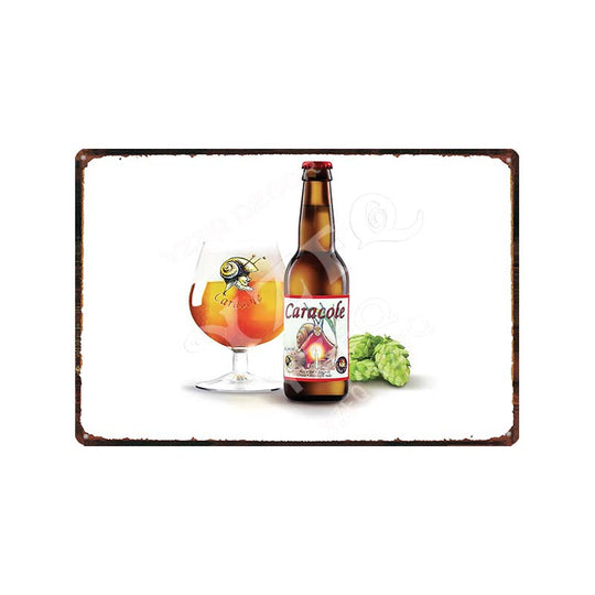 Vintage Belgium Beer Tin Signs: Vedett Petrus Retro Metal Plates Du - 9176 / China 20X30Cm Wall