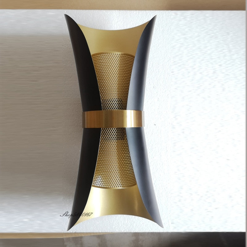 Lara’s Black & Gold Led Wall Sconce For Bedroom Aisle Living Room Light