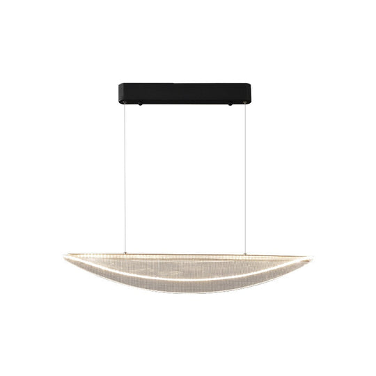 Modern Minimalist Led Pendant Lights Model Room Designer Living Dining Coffee Shop Acrylic Leaf
