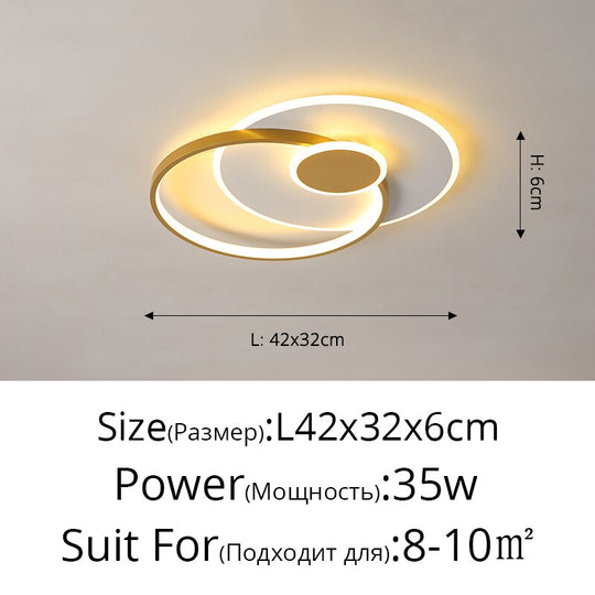 Modern Minimalist Decor Led Chandeliers Nordic Bedroom Ceiling Decoration Lamp Creative Personality