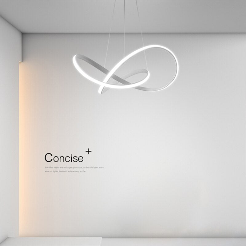 Creative Chandelier Led Modern Minimalist Atmosphere Living Room Lamp Nordic Study Art Restaurant