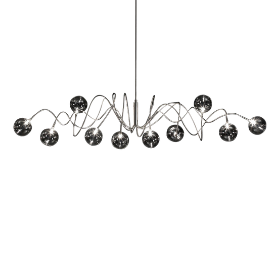 Nordic Living Room Glass Magic Bean Chandelier Modern Minimalist Molecule Bedroom Creative