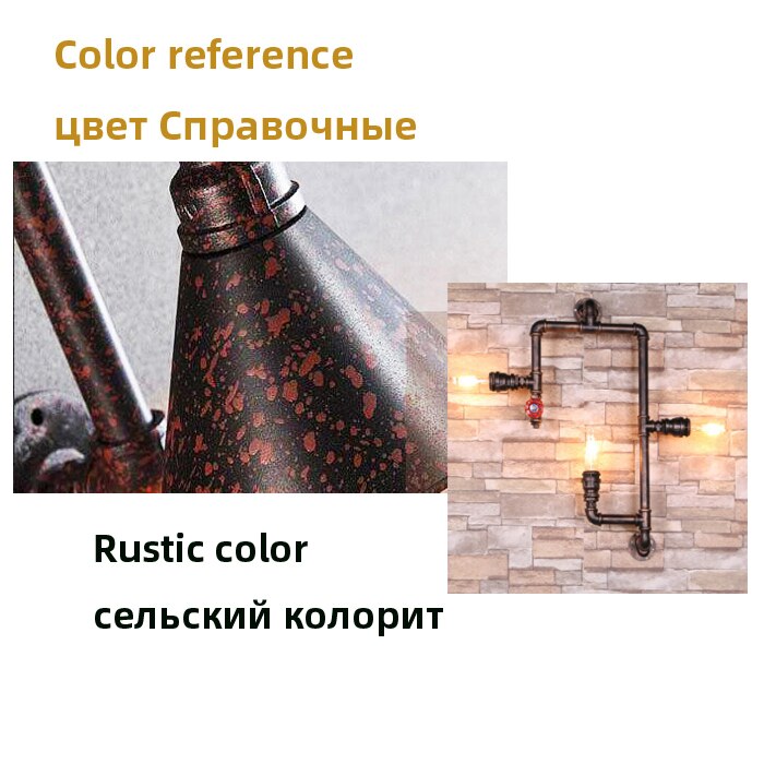 Retro Industrial Creative Entrance Hallway Lighting Iron Pipe Restaurant Wall Lamp Industrail