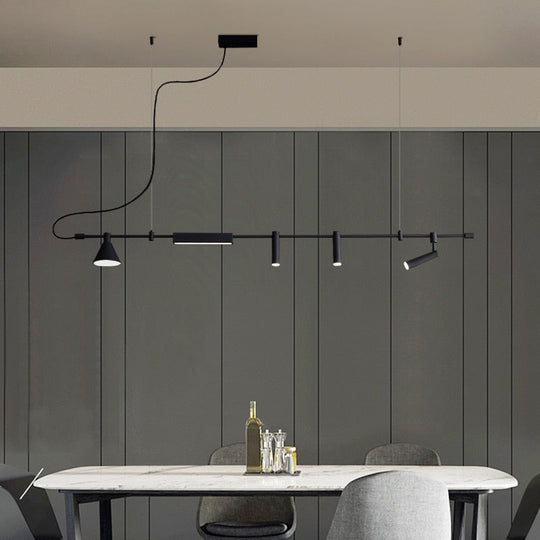 Nordic Minimalist Creative Restaurant Bar Island Design Sense Of Art Chandelier Shop Industrial