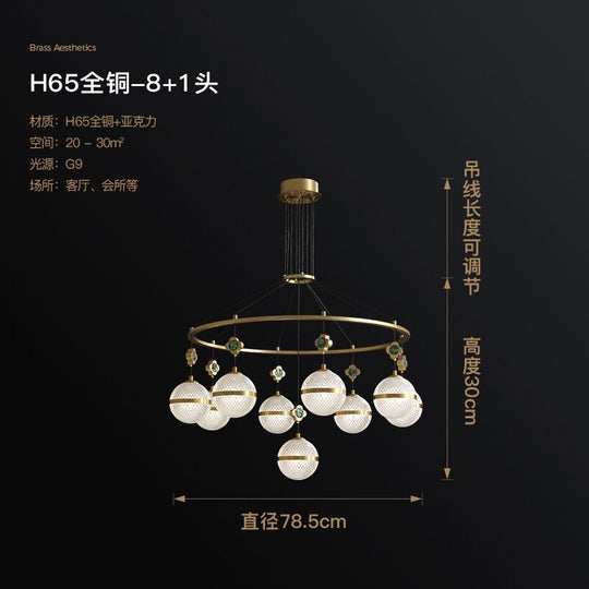 Modern Luxury Crystal Chandelier - Minimalist Atmosphere Lighting For Living Room Restaurant