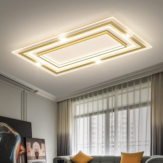 Modern Led Chandelier For Living Room Bedroom Kitchen Home Indoor Ceiling Lamp With Remote Control