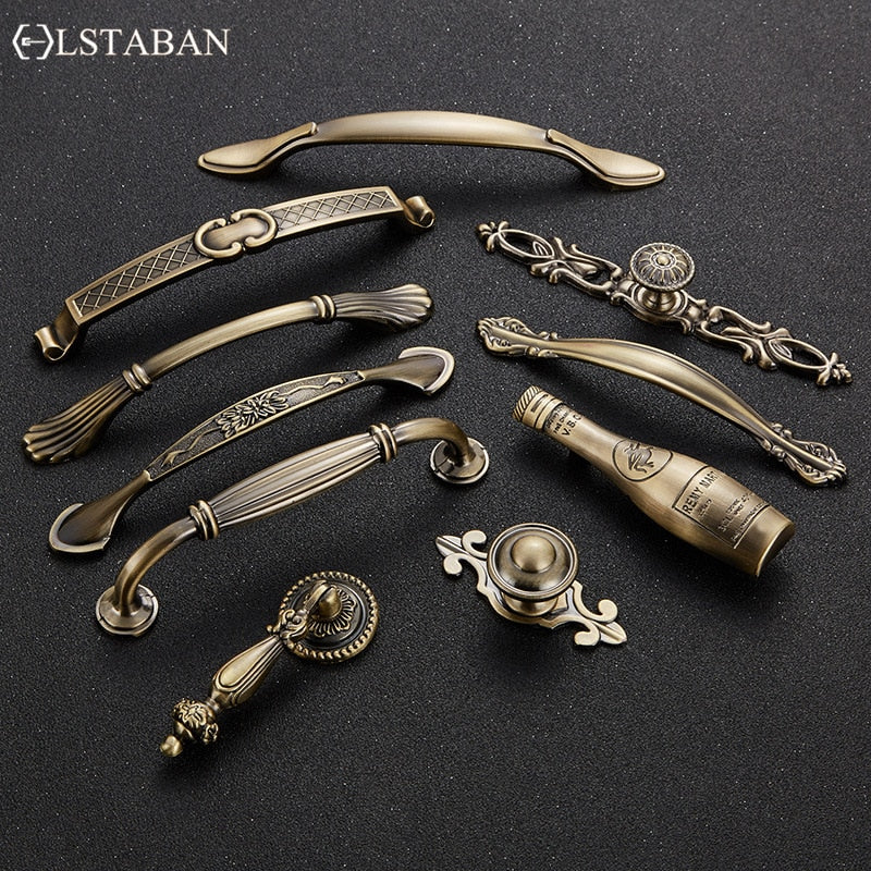 Vintage Zinc Alloy Handles For European - Style Furniture Doors And Drawers Door Handle