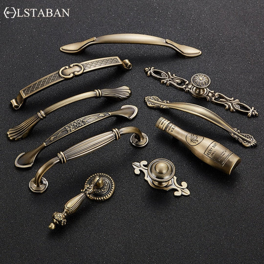 Vintage Zinc Alloy Handles For European - Style Furniture Doors And Drawers Door Handle