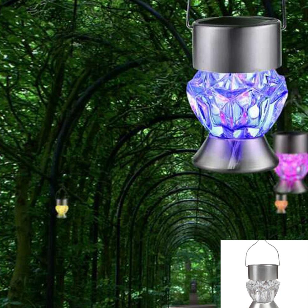 Rotatable Solar Led Diamond Lamp: Vibrant Lighting For Gazebos And Gardens Lights