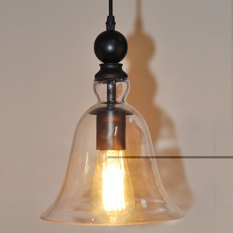European American Style Pendant Lighting Creative Bell Hanging Lamp Room Decoration Restaurant