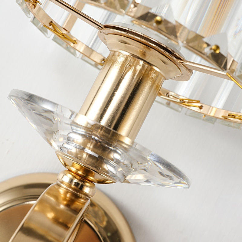 Crystal Wall Lamp Luxury Decorative Led Light For Dining Room Living Bedroom Indoor Fixtures Home