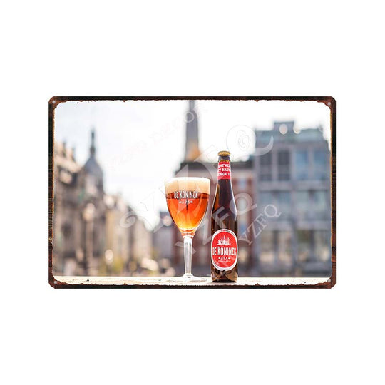 Vintage Belgium Beer Tin Signs: Vedett Petrus Retro Metal Plates Du - 9169 / China 20X30Cm Wall
