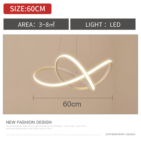 Creative Chandelier Led Modern Minimalist Atmosphere Living Room Lamp Nordic Study Art Restaurant