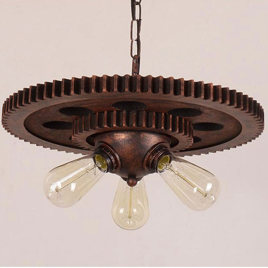 Loft Retro Pendant Lamp Industrial Iron Chandelier Personality Fixture For Hotel Restaurant Bar