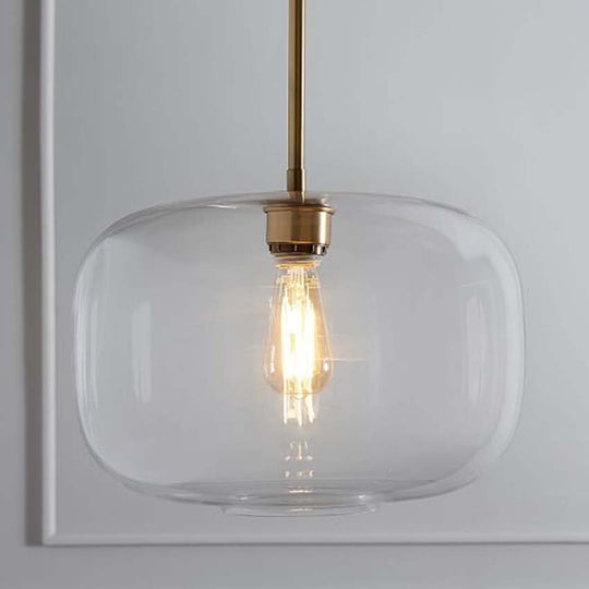 Nordic Glass Suspension Luminaire Clear Cognac Nordic Hanging Pendant Lamp Hallway Dining Room Bar
