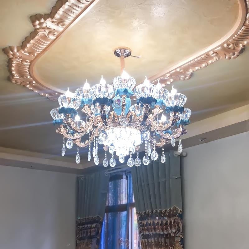 Luxury Ceramic Chandelier Atmosphere Living Room Hanging Hall Light Bedroom Restaurant Contemporary