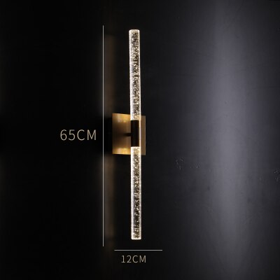 Post - Modern Crystal Led Wall Light Gold/Black Sconce Lamp Luminaire For Bedroom Living Room Stair