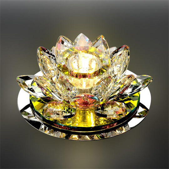 Crystal Led Ceiling Light 3W Ac90 - 260V Modern Lamp Aisle Corridor Hall Lighting Pumpkin Lotus
