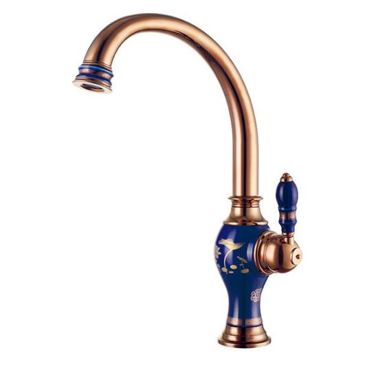 Rose Gold Brass Ceramic And Basin Faucet Hot Cold Wash Kitchen Bathroom Shower Set Tap Toilet Bath