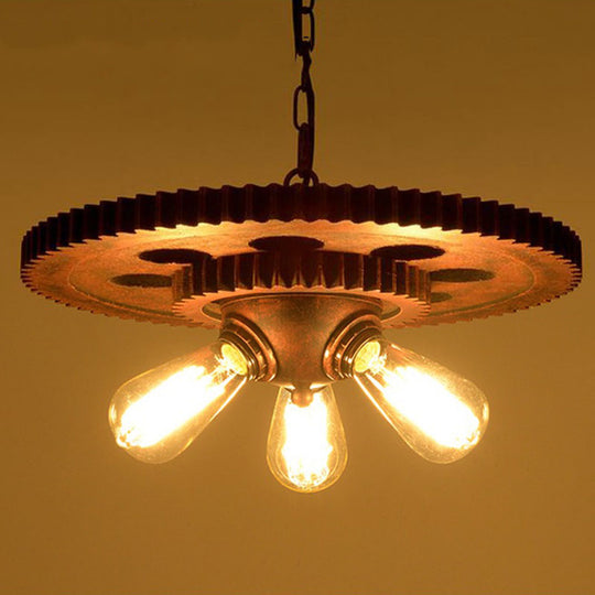 Loft Retro Pendant Lamp Industrial Iron Chandelier Personality Fixture For Hotel Restaurant Bar