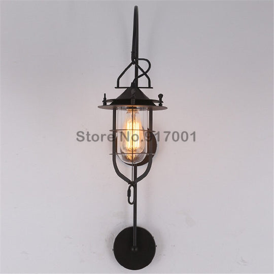 Nordic Loft Industrial Wall Lamp Wind American Style Retro Nostalgic Design Metal Art Wall Light