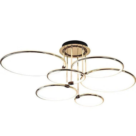 Gold Luxury Circle Ceiling Light Pendant: A Captivating Statement Piece For Your Living Space