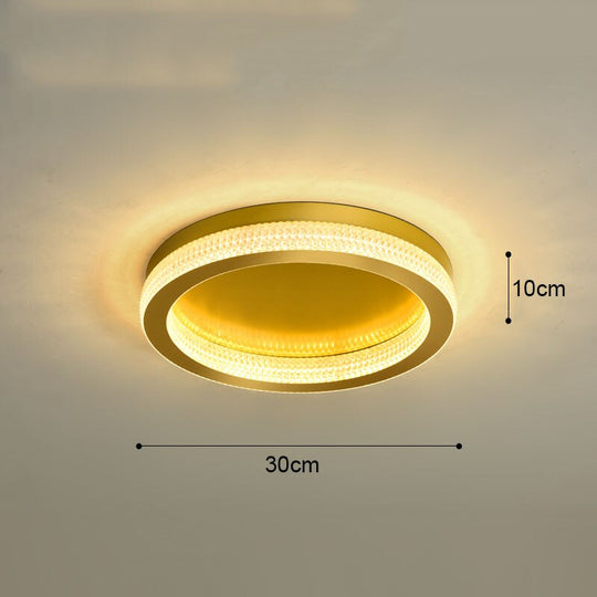 Modern Luxury Black Gold Round Chandelier Crystal Ceiling Lamp Led For Living Room Bedroom Home