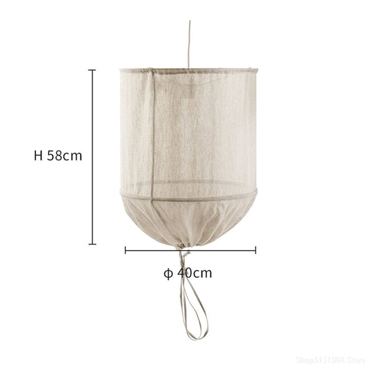Nordic Design White Linen Cotton Diy Pendant Lights Fabric Lampshade Led Hanging Lamps For Finning