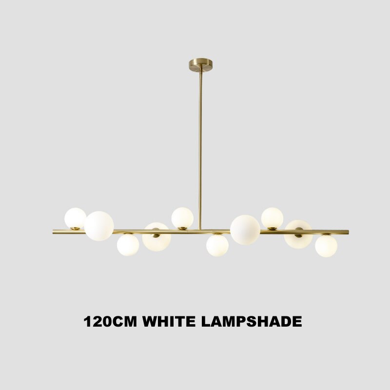 Horizontal Ceiling Hanging Chandelier Lights Kitchen Island Linear Bar Pendant Lamp Dining Room