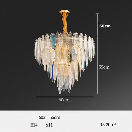 Art Deco Led Postmodern Glass Iron Chandelier Lighting Lustre Suspension Luminaire Lampen For