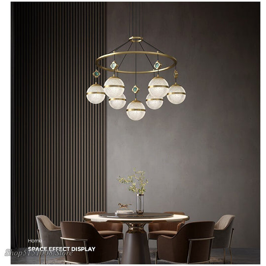 Modern Luxury Crystal Chandelier - Minimalist Atmosphere Lighting For Living Room Restaurant