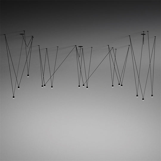 Unique Design Match Line Led Pendant Light Fixture Geometric Diy Wire Hanging Lamp Lustre Home Decor