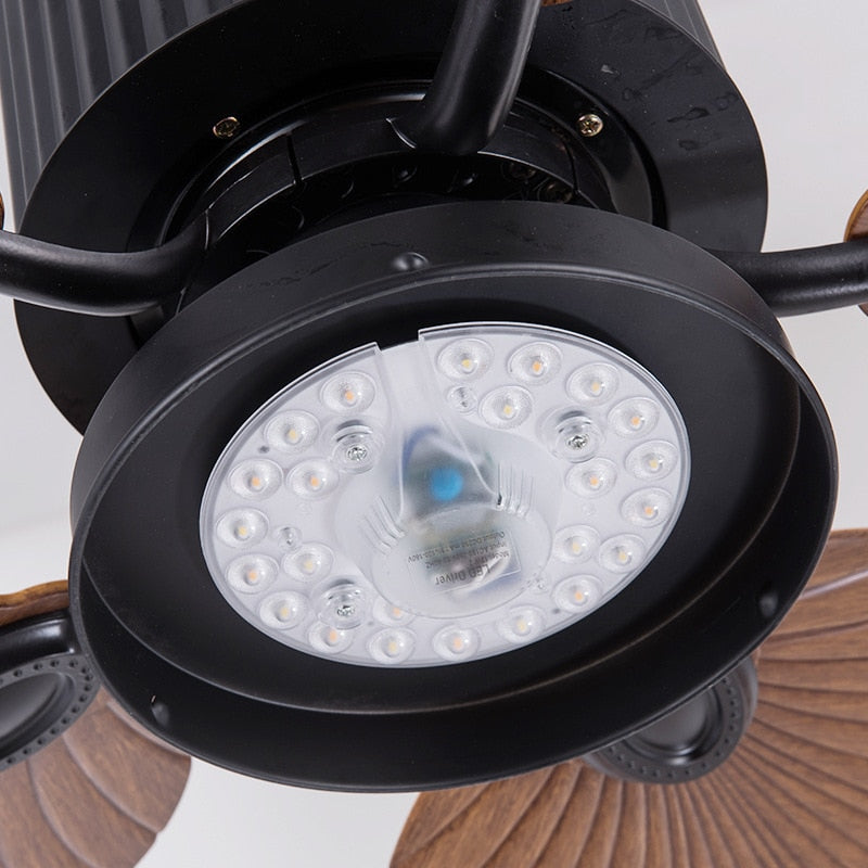 American Vintage Led Ceiling Fan Light - Ideal For Living Room And Restaurant Décor Fan