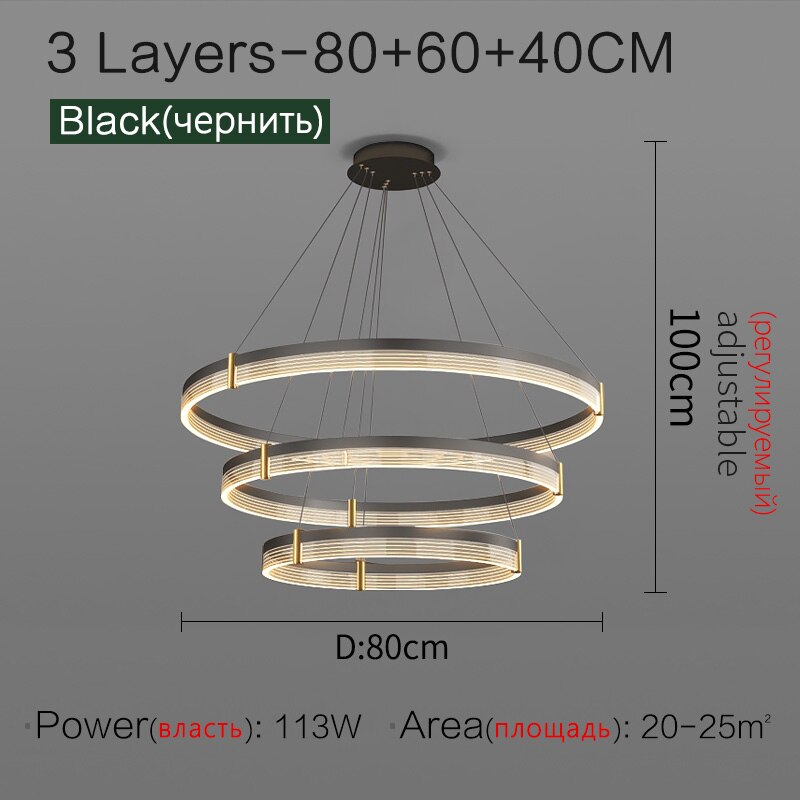 Living Room Chandelier Simple Modern Led Lighting Creative Nordic Luxury Restaurant Bedroom Lamp