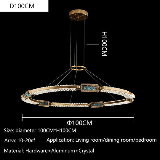 Brilliance Elysian: New K9 Crystal Led Chandelier - Nordic Modern Ceiling Fixture Suitable For