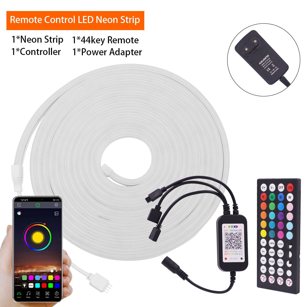 12V Rgb Led Neon Light Strip: Smart Dimmable Decor For Gazebos Led Strip Light