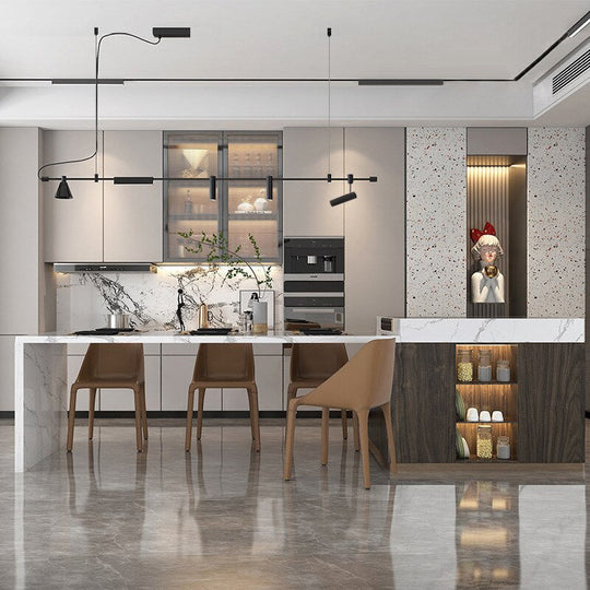 Nordic Minimalist Creative Restaurant Bar Island Design Sense Of Art Chandelier Shop Industrial