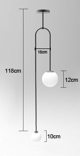 Nordic Bedroom Bedside Restaurant Pendant Lamp Bar Simple Living Room Background Wall Led Creative