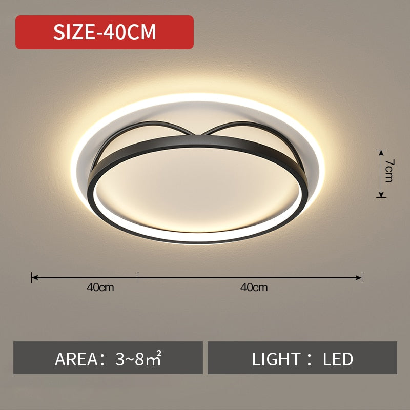Bedroom Led Ceiling Lamp Simple Modern Master Bedroom Nordic Luxury Ins Net Red Room Creative
