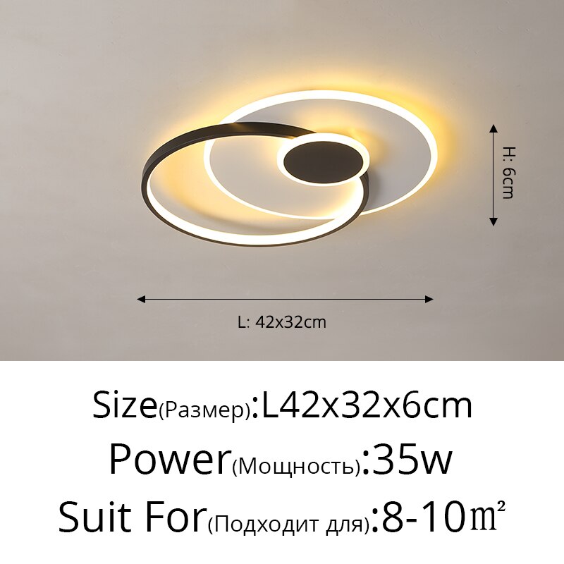Modern Minimalist Decor Led Chandeliers Nordic Bedroom Ceiling Decoration Lamp Creative Personality