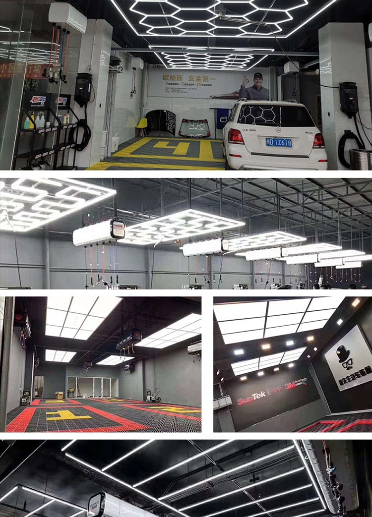 Tunnel 3D Car Wash Price China Industrial Linear Anti - Glare Ceiling Light Care Cleaning