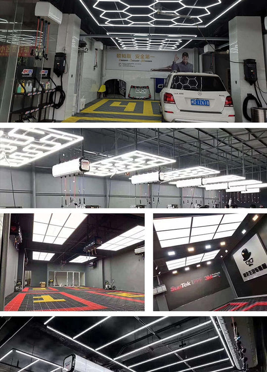 Tunnel 3D Car Wash Price China Industrial Linear Anti - Glare Ceiling Light Care Cleaning