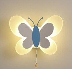 Butterfly Girl Room Lamp Creative Cartoon Children Energy - Saving Boy Bedside Bedroom Wall Ceiling
